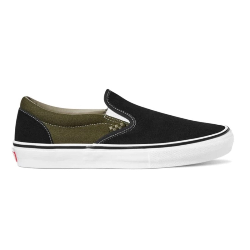 VANS SKATE SLIP-ON BLACK OLIVE 7