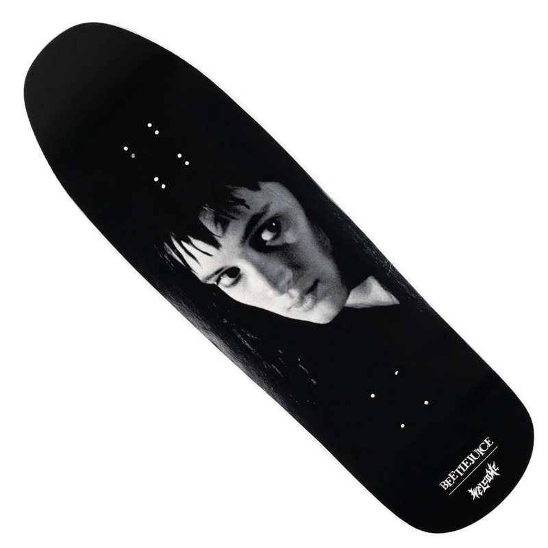 Welcome Skateboards Beetlejuice Lydia On Gaia Shaped Deck White Dip 9.6 x 31.75 WB:14.5-15