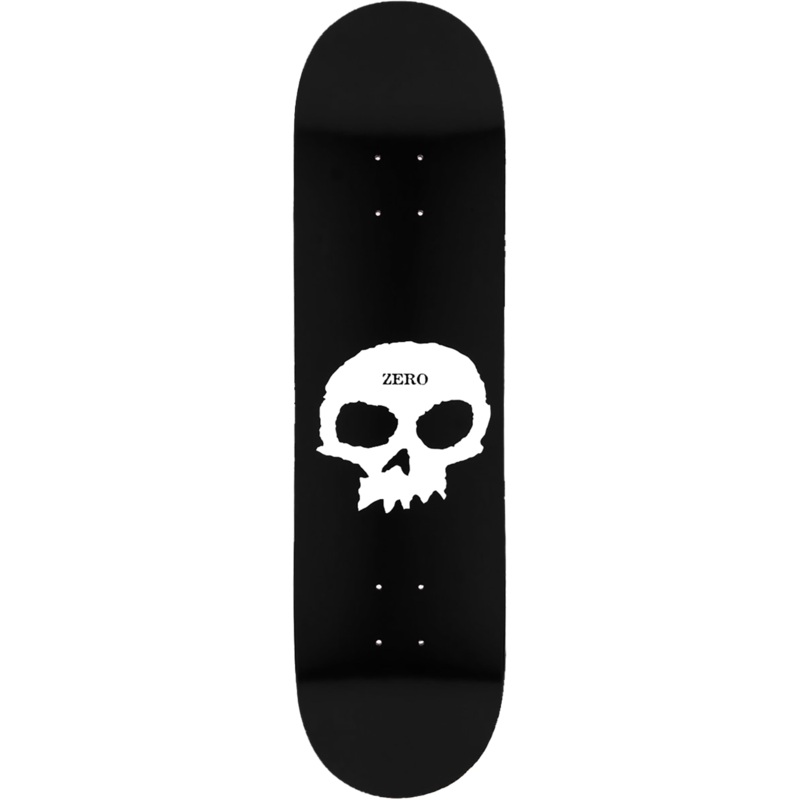 Zero Skateboards Single Skull Skateboard Deck – 8 8.0
