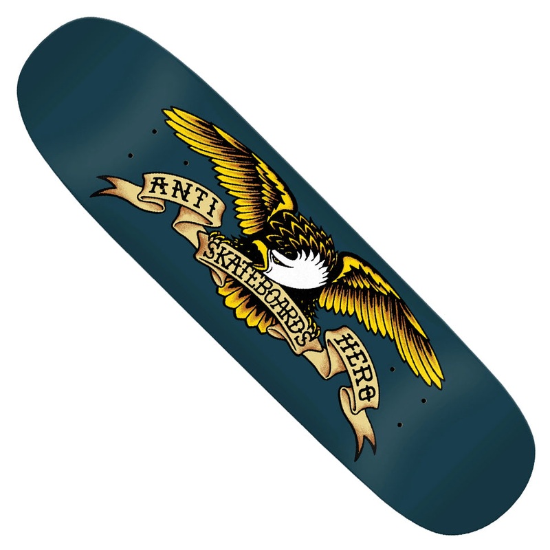 Anti-Hero Blue Meanie Shaped Eagle Deck Navy 8.75 x 32.55 WB:14.75