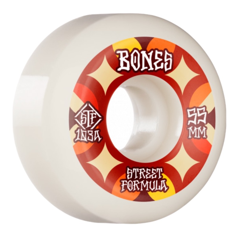 Bones STF Skateboard Wheels Retros 55mm V5 Sidecut 103A 55mm