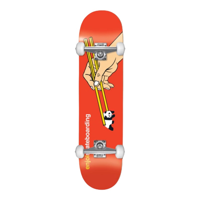 Enjoi Chop Sticks Youth First Push Red 7.375 Complete 7.375