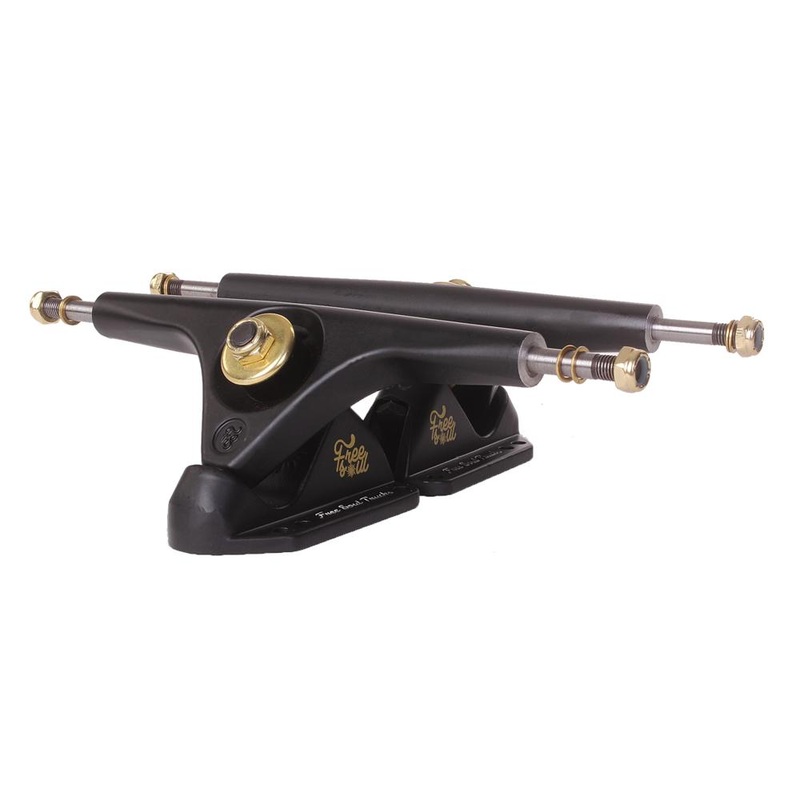 Free Soul Longboard Trucks RKP 180mm Black / Gold – set of 2