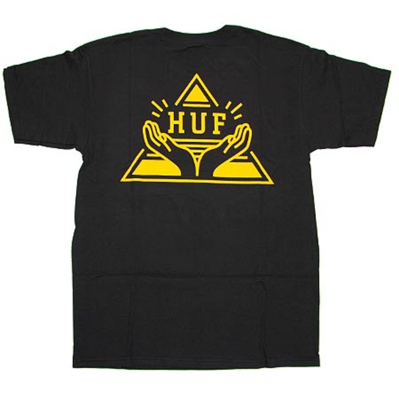HUF Pyramid T Shirt Black Medium