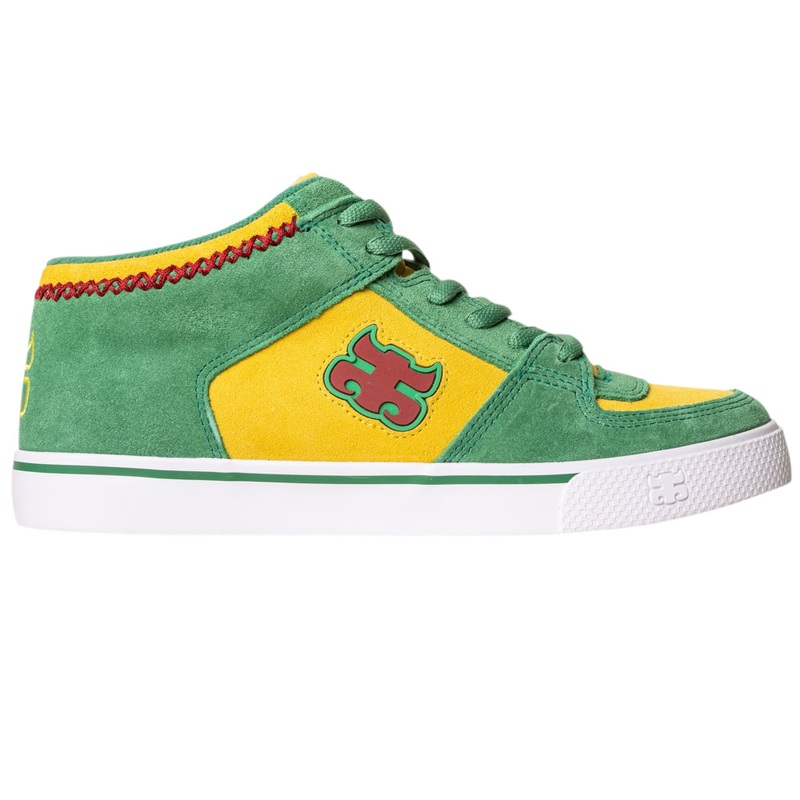 Kenny Reed Mid Vulc Green Yellow Suede I Path Shoes Skateboarding 8.5
