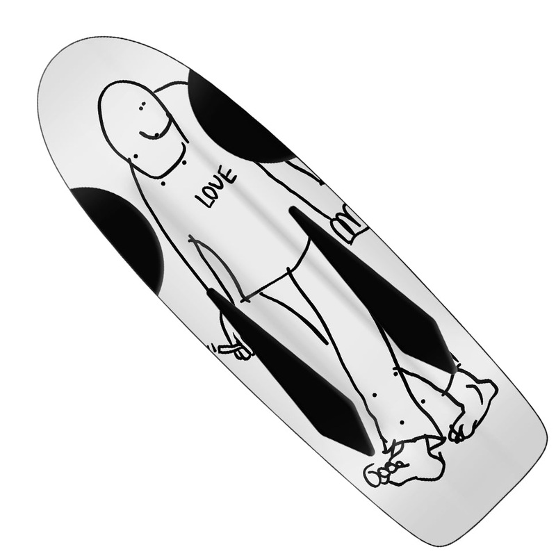 Krooked SSD 2025 Love Beamer Deck White 10.75