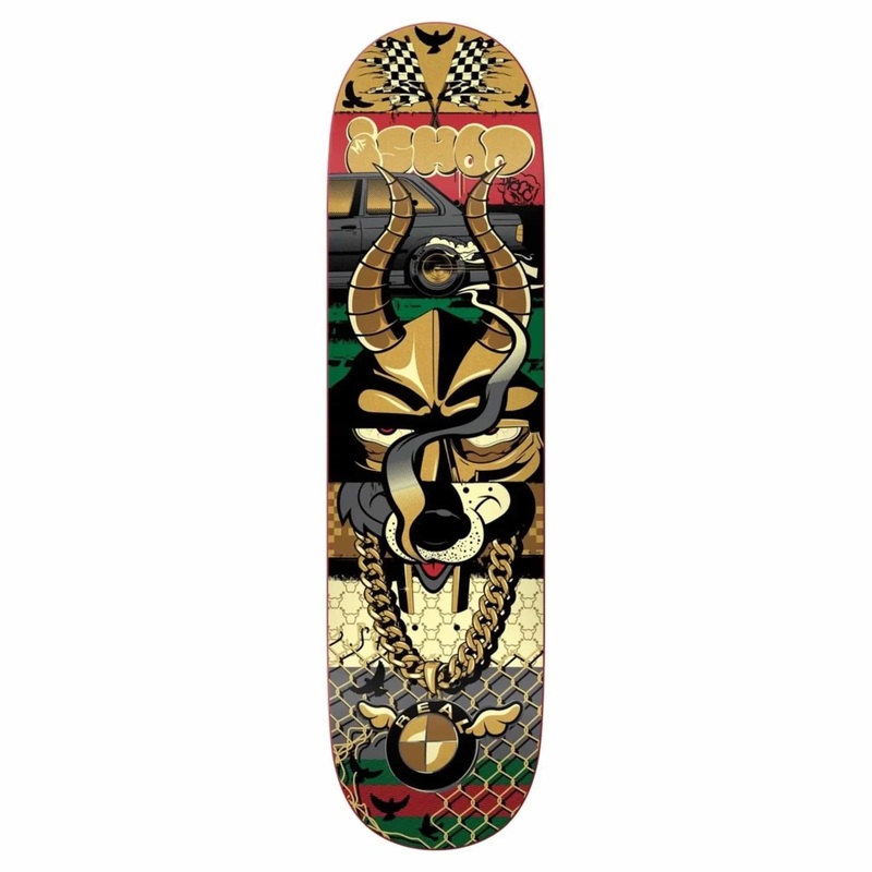 REAL SKATEBOARDS ISHOD X D FACE DECK 8.25