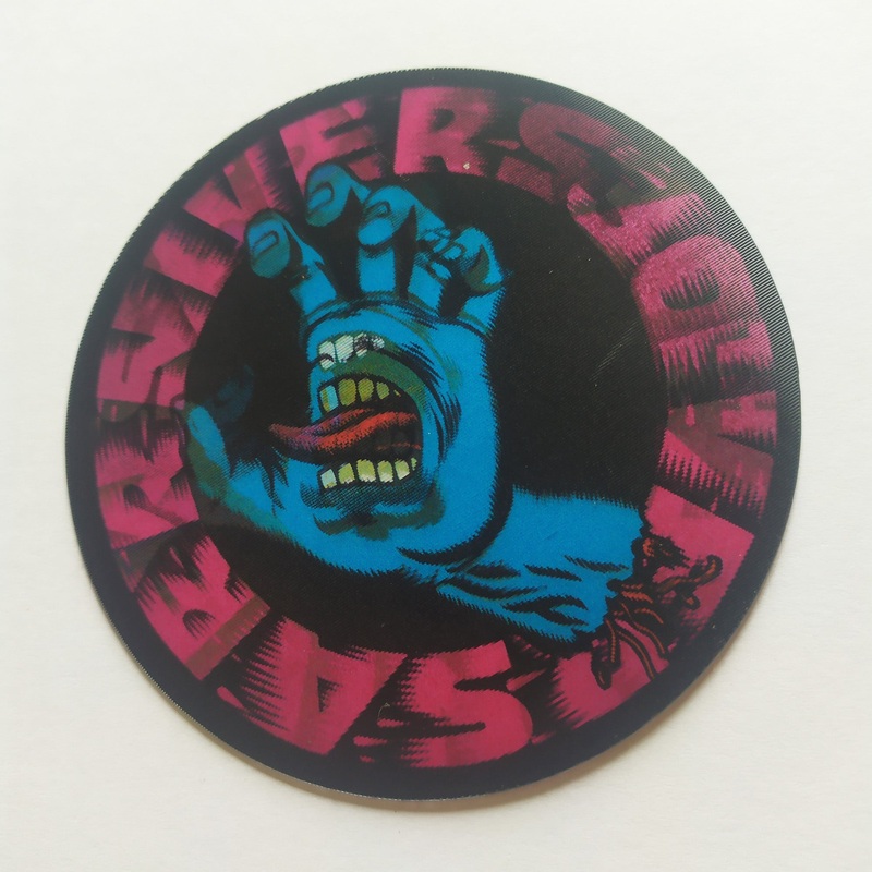 Santa Cruz – LENTICULAR Screaming Hand Skate Sticker