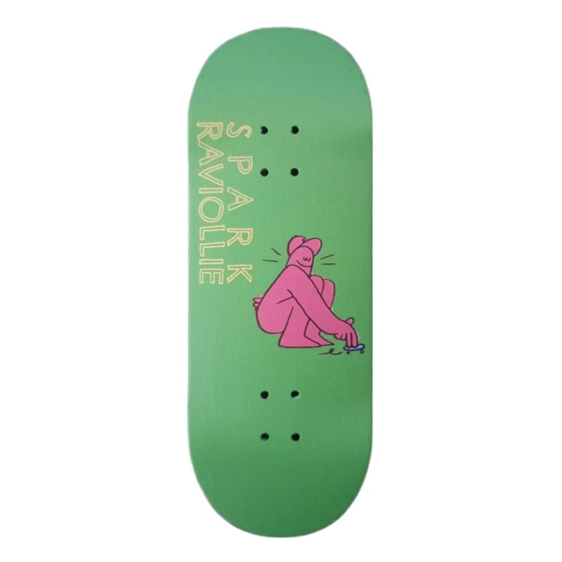 Spark x Raviollie Curious Fingerboard Deck 34mm Popsicle High Mold