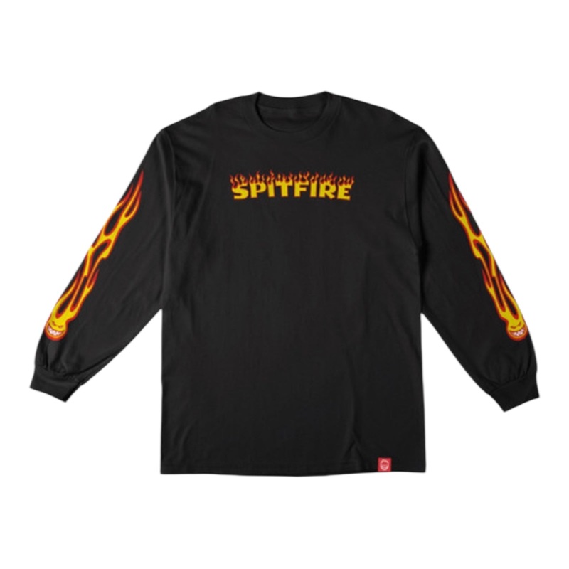 Spitfire Hot Rod Sleeves Longsleeve T Shirt Black S