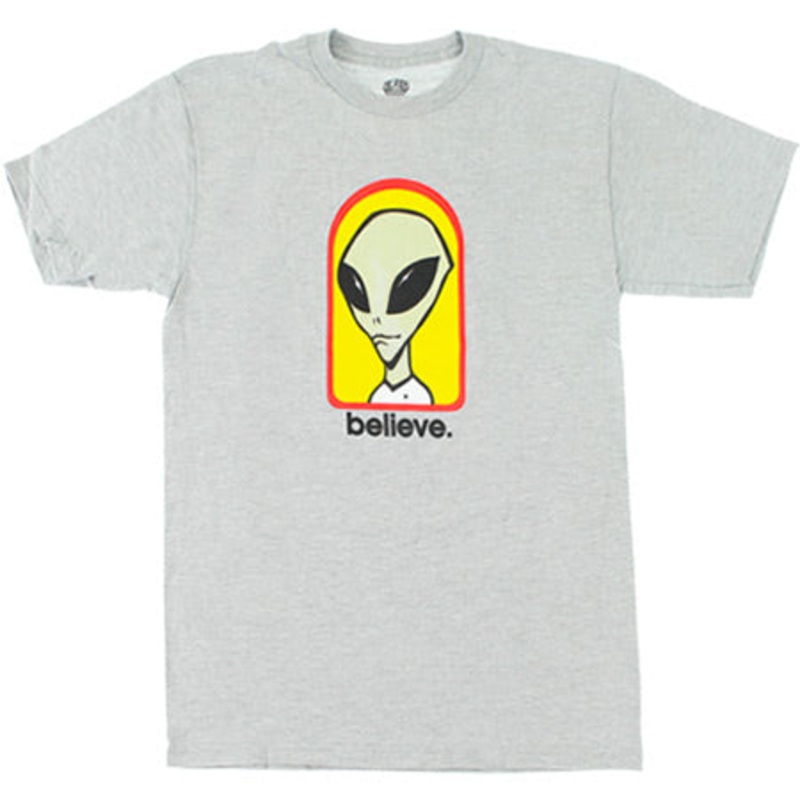 Alien Workshop Believe T Shirt Grey Heather Small