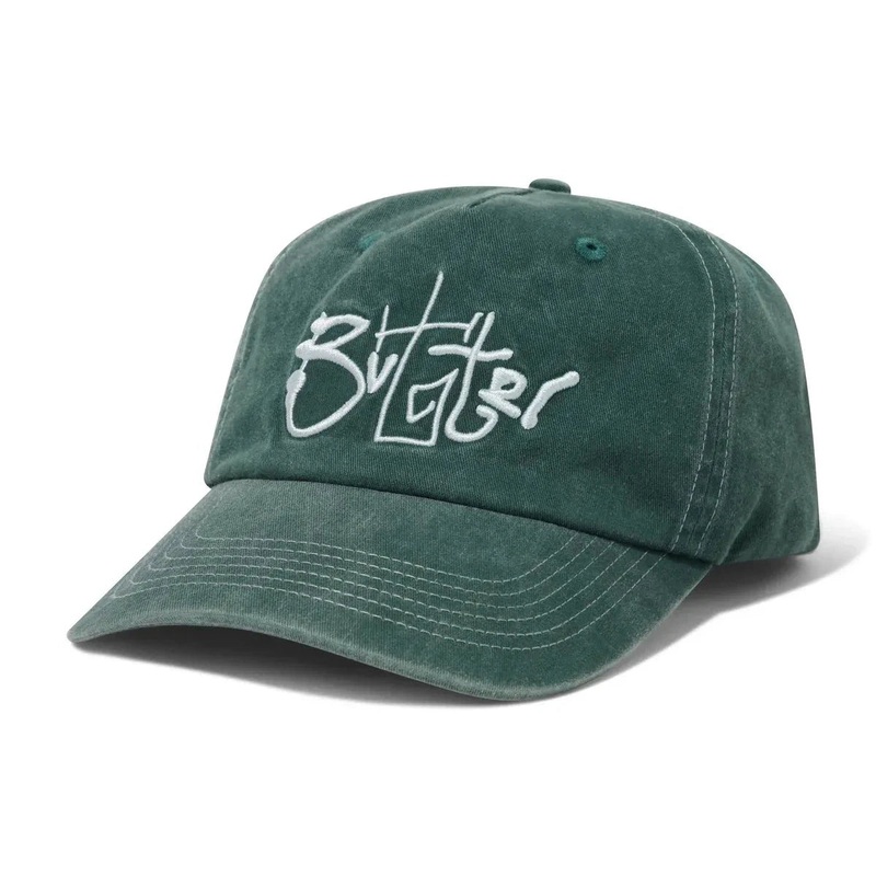 Butter Goods Scribble 5 Panel Cap Washed Forest