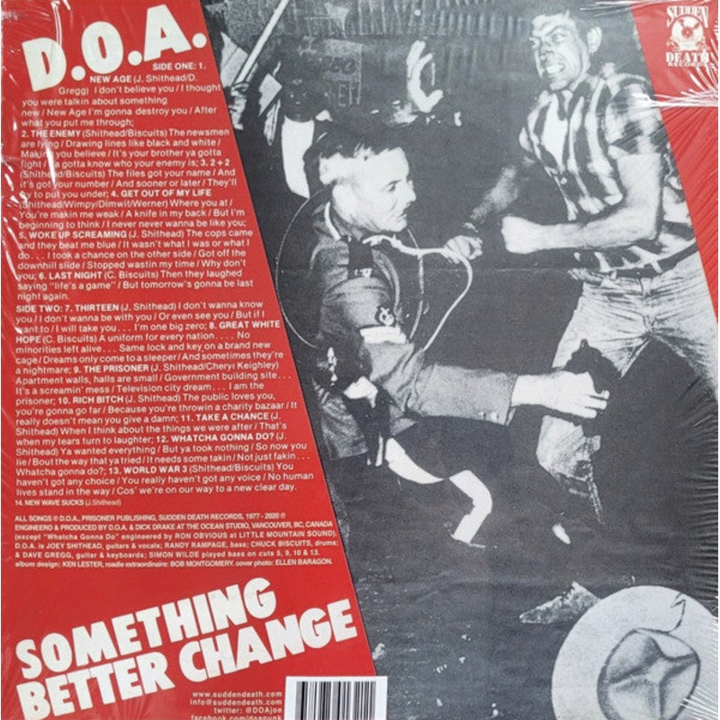 D.O.A. – Something Better Change Vinyl LP Record