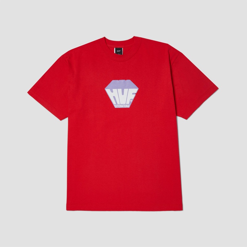 HUF Big Block Shortsleeve T-Shirt Tomato Small