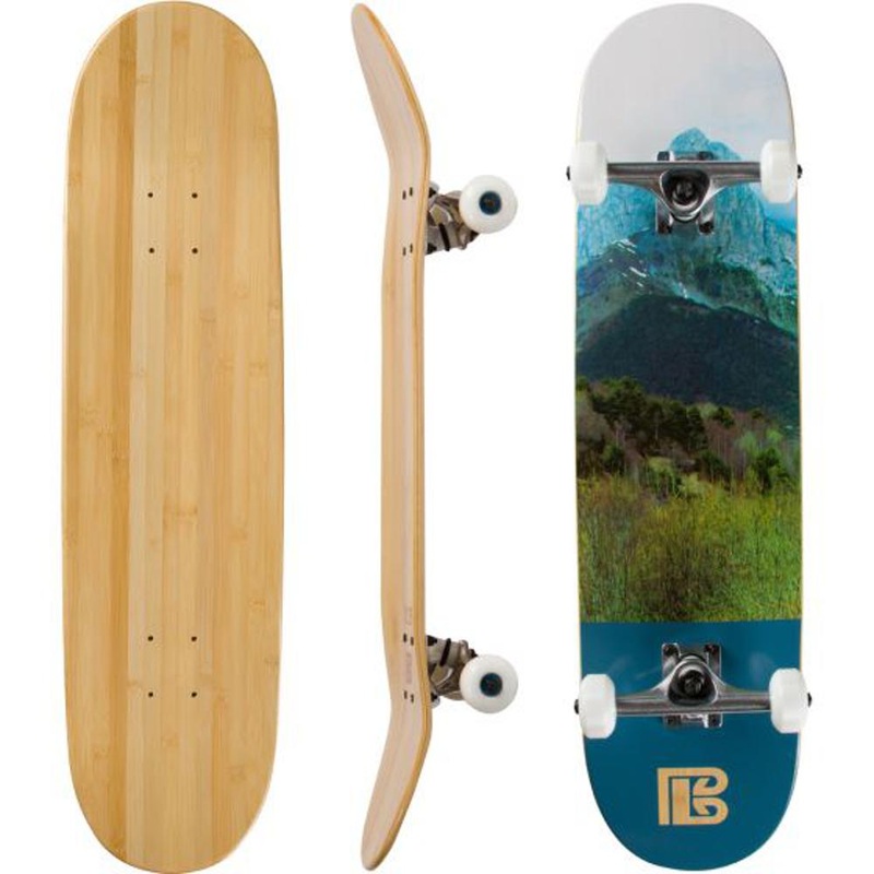 Mountain Graphic Bamboo Skateboard Deck Only 7.75″