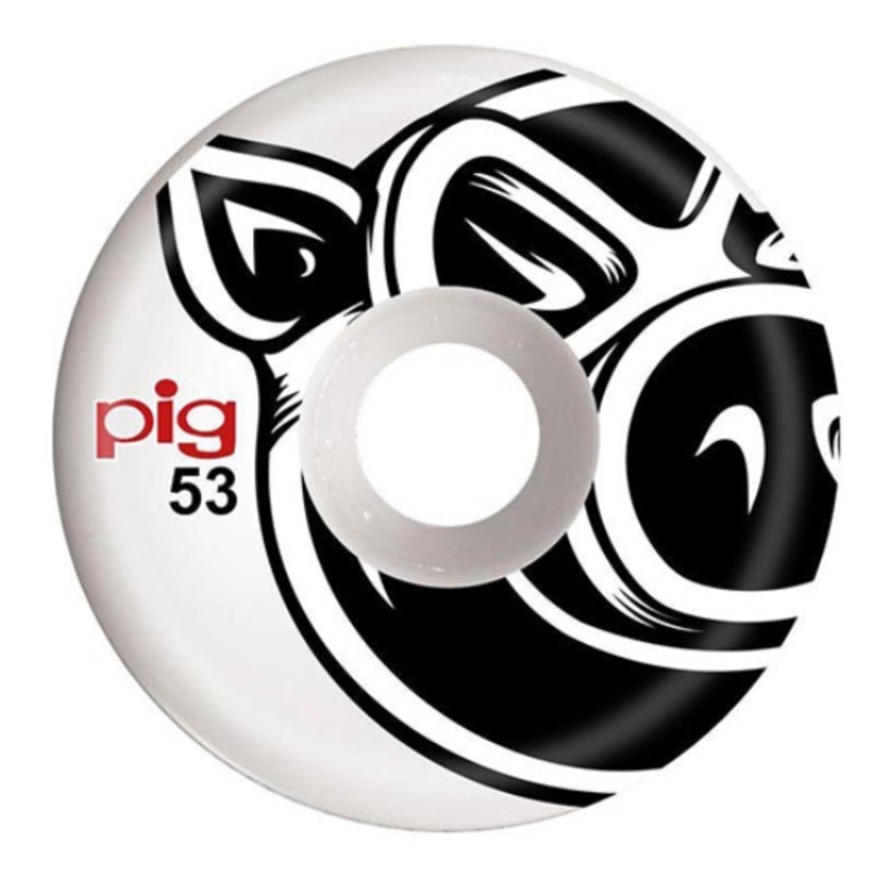 Pig 101a Head C Line 53mm Skateboard Wheels 53mm White