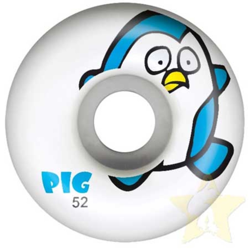 Pig Penguin Wheels White 52mm