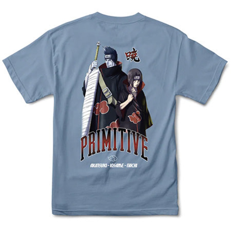 Primitive Skateboarding Primitive x Naruto Akatsuki T Shirt Slate Large