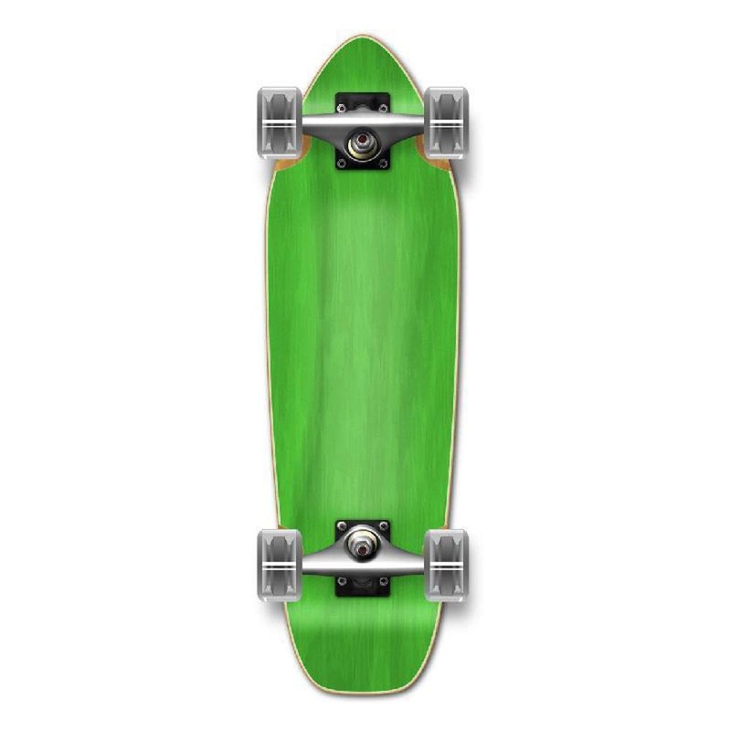Punked Stained Green 27″ Mini Cruiser Complete Complete