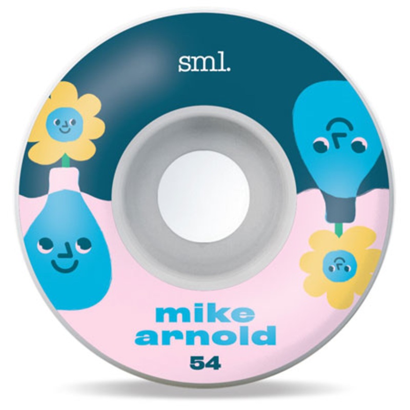 sml. Mike Arnold Toonies Series V-Cut 99a Wheels White 54mm