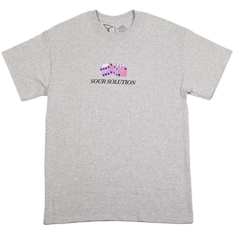 Sour Solution Dice T Shirt Heather Grey Extra Large