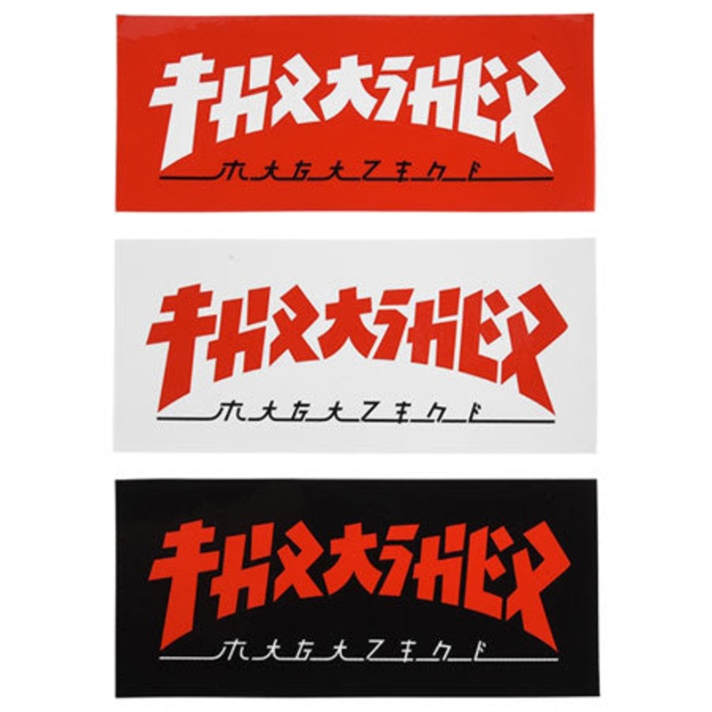 Thrasher Magazine Godzilla Rectangle Sticker Assorted Medium