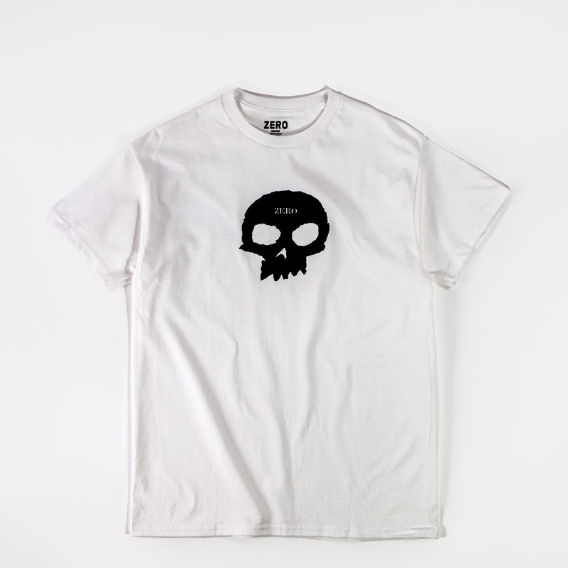 Zero Single Skull T-shirt – White/Black S