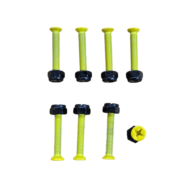 1-1/4″  Skateboard Hardware Bolts – YELLOW
