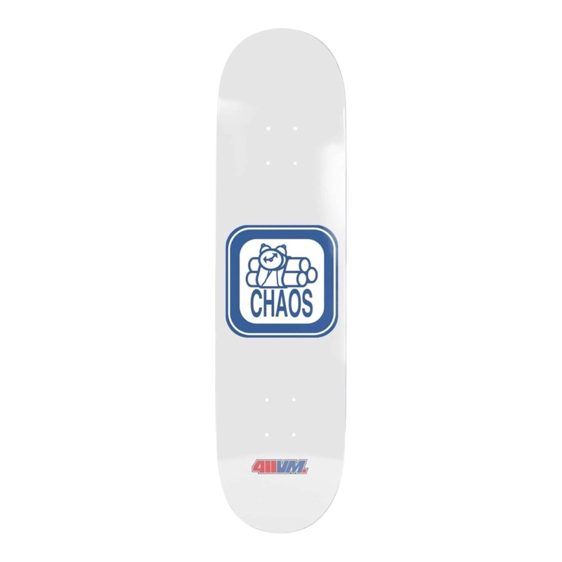 411 VIDEO MAG CHOAS EX7 DECK WHITE 8.5 8.5
