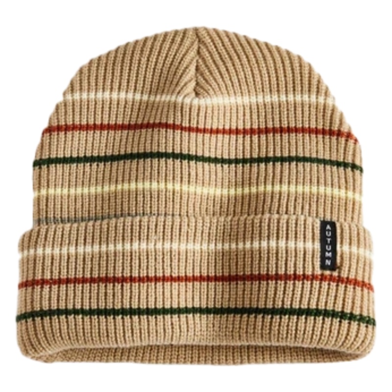 Autumn 2025 Select Multi Stripe Beanie Khaki