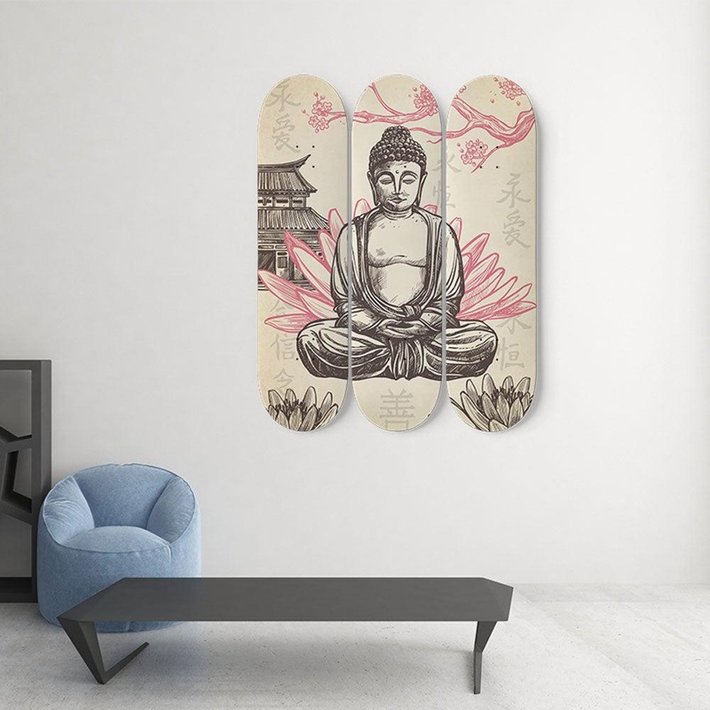 Buda Skateboard Wall Art