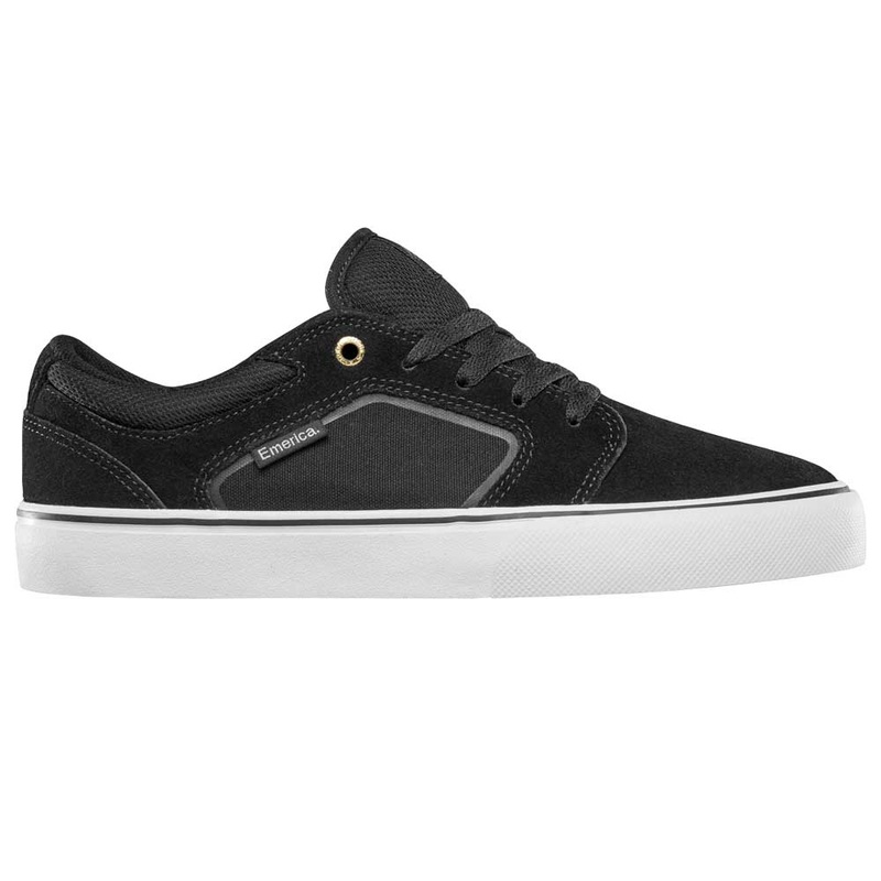 Emerica Cadence Low Profile Skate Shoes 8 Black/White