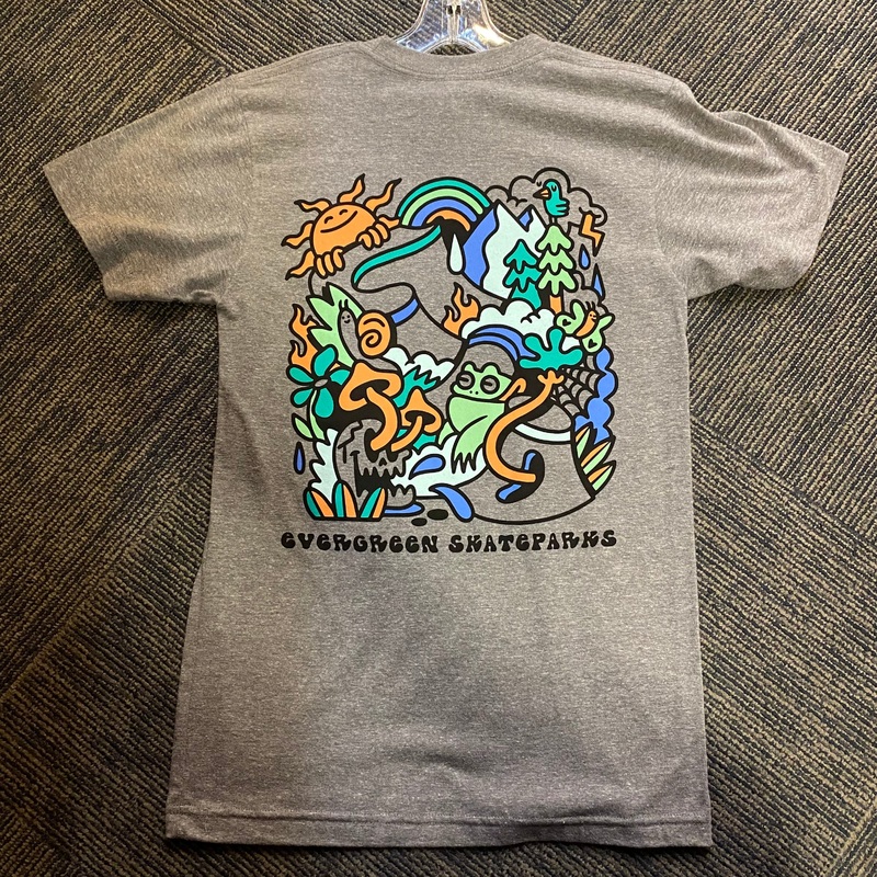 Evergreen Skateparks “Cartoon” T-Shirt Small