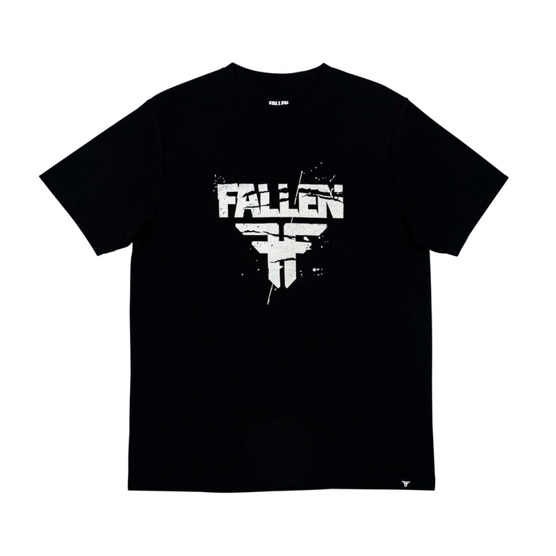 Fallen Cracked Tee – Black/White S