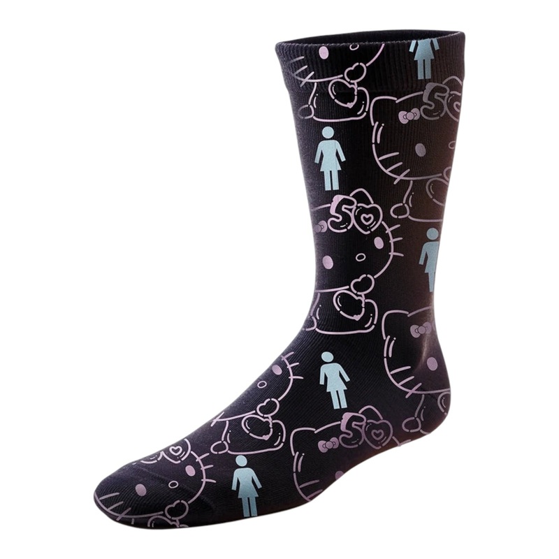 Girl Skateboards x Hello Kitty 50th Anniversary All Over Socks – Black OS