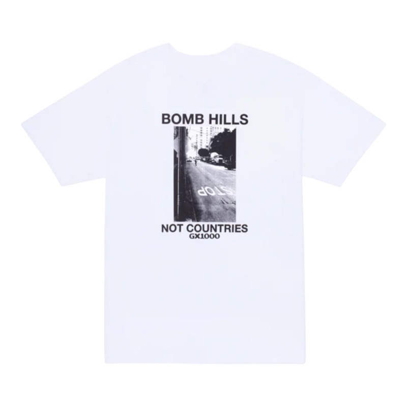 GX1000 Bomb Hills Not Countries T Shirt White S White