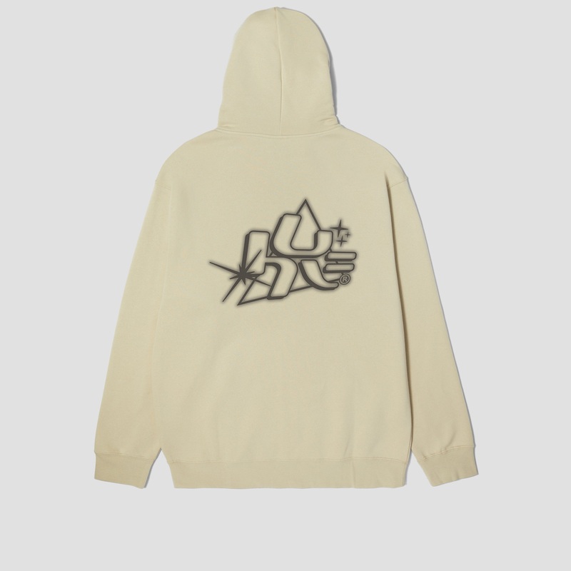 HUF Glow Pullover Hood Stone Small