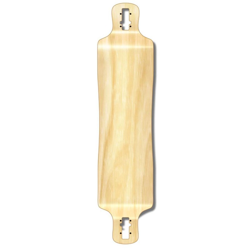 Punked Lowrider  40″ Blank Longboard Deck – Natural Deck