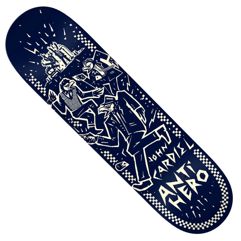 Ruder Bwoys Cardiel 8.62×32.25 Anti Hero Skateboards Deck