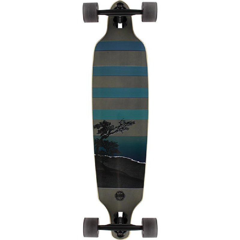 San Clemente Night Lake Drop Through 36″ longboard Complete