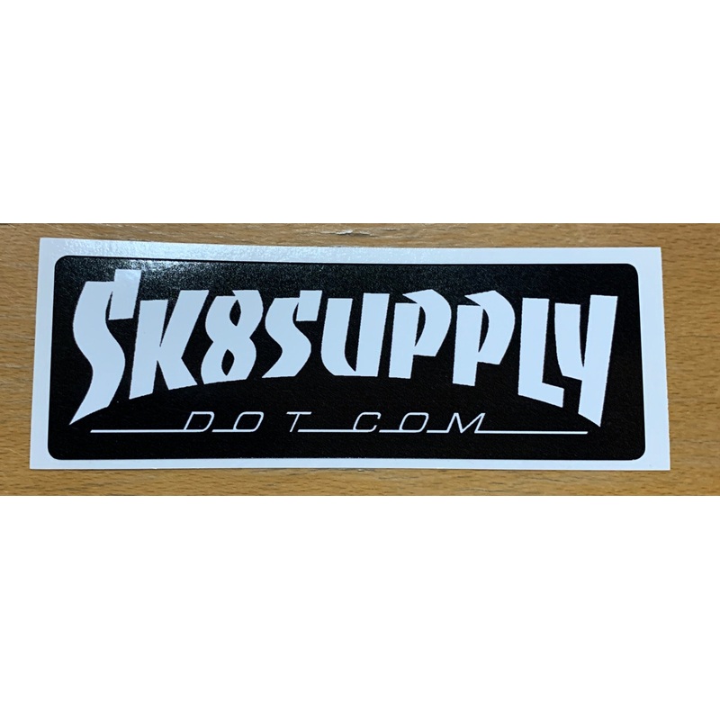 SK8supply Skateboard Shop Sticker BLK