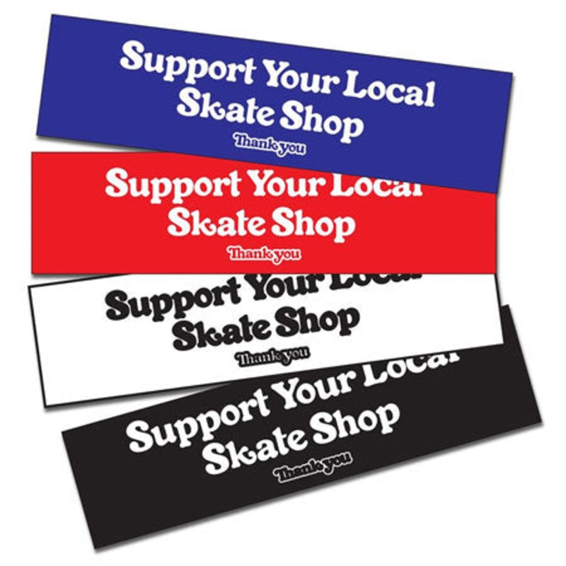 Thank You Skateboards Support Bumper Sticker Assorted Medium