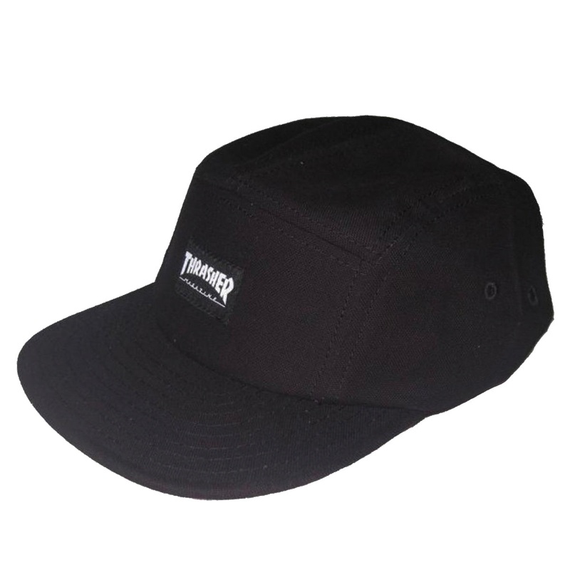 Thrasher 5 Panel Cap Black