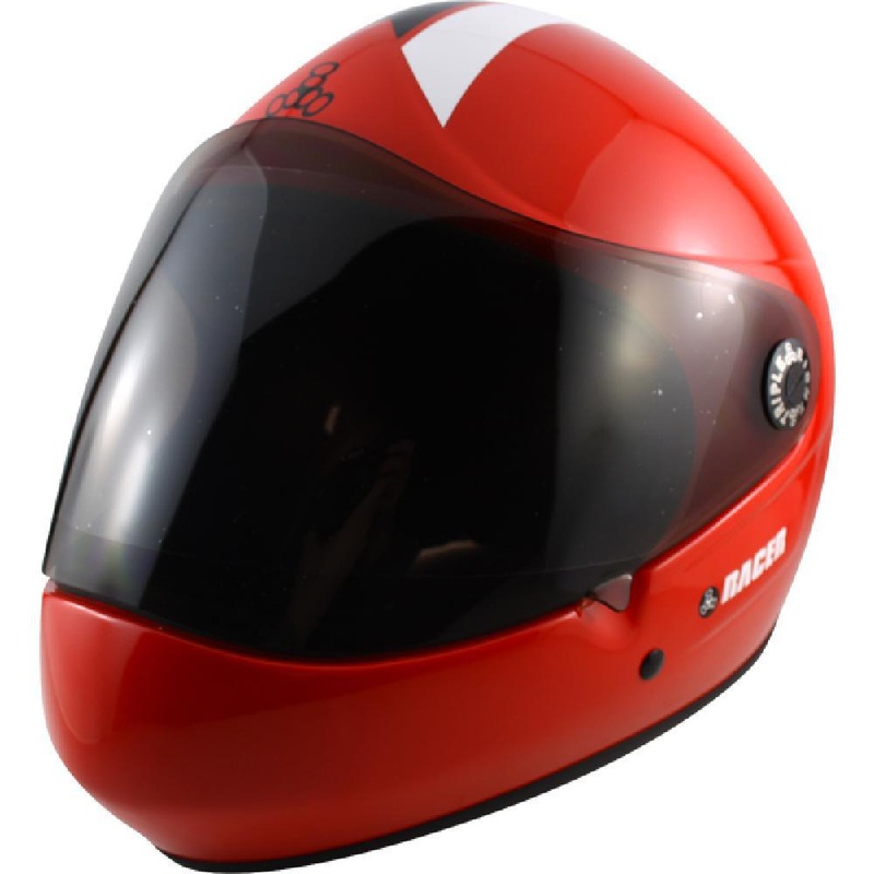 Triple 8 Red Racer Downhill Longboard Helmet S/M