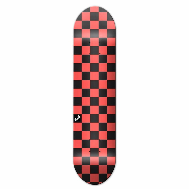 Yocaher Checker Orange – Skateboard Deck 7.5″