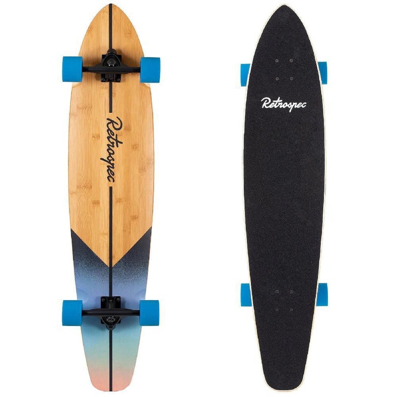 Zed Sunset 44″ Top Mount Bamboo Kicktail Longboard