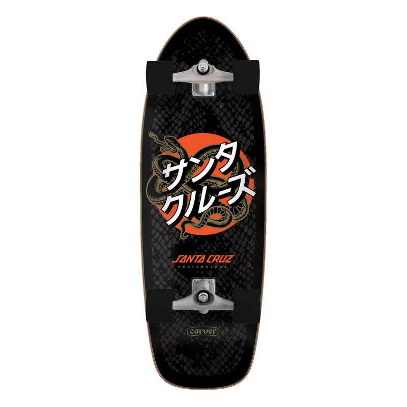 10.54in Japanese Snake Dot Pig Santa Cruz Carver Surf Skate No Color 10.54in x 31.45in