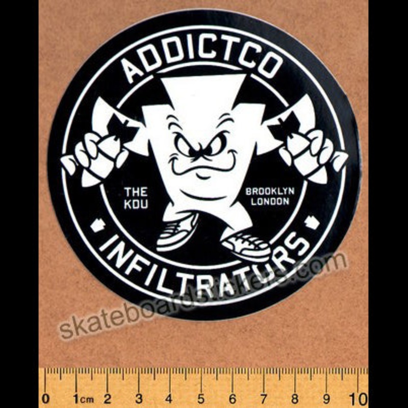 Addict Skateboard Sticker – Infiltrators