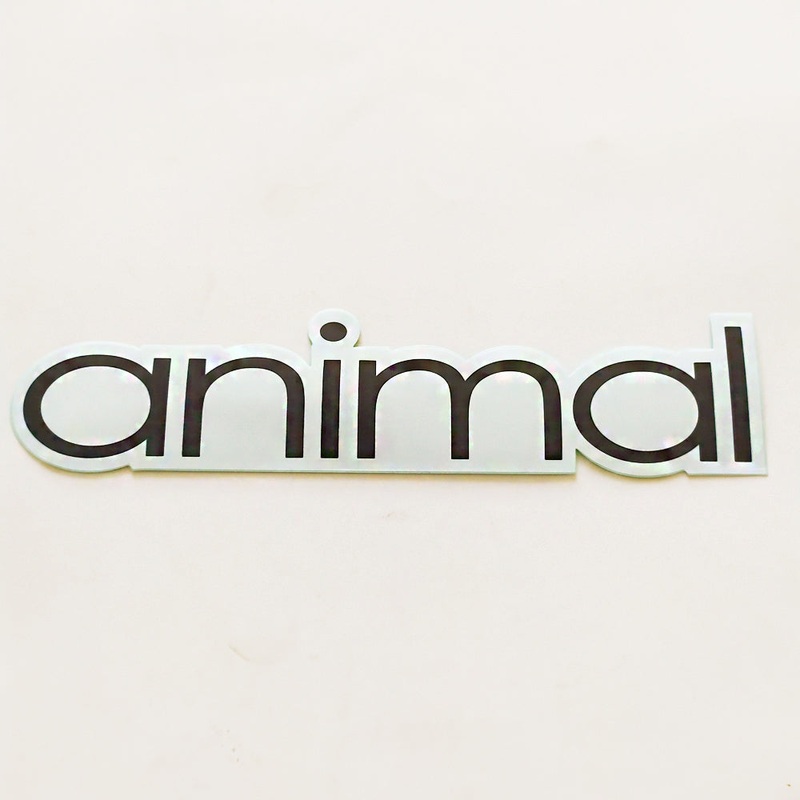 Animal Bikes BMX Sticker / Decal – 20.5 cm across approx – Black / White
