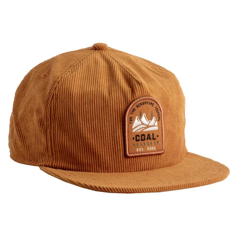 Coal Hilltop 5-Panel Corduroy Cap Black